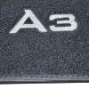 Kit 4 Tapis de sol Auto pour AUDI A3 SPORTBACK (8P) 2003-2012, sigle A3, avec CLIPS, Neuf