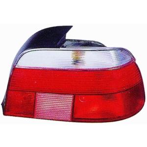 Feu arrière droit pour BMW Serie 5 E39 1995-2003, Rouge/Blanc, Mod. 4 portes, Neuf