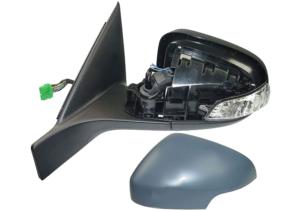 Rétroviseur gauche pour VOLVO V70 III phase 1, 2007-2012, sonde, dégivrant, rabattable électriquement, mémoire, feu clignotant, Neuf à peindre
