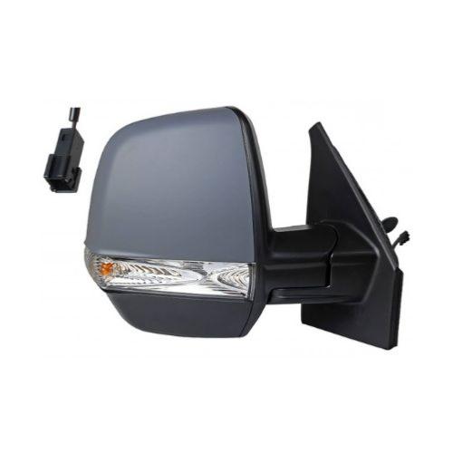 Rétroviseur droit pour FIAT DOBLO II phase 2 2015-2022, mécanique, avec feu, Mod. Cargo, 2 PIN, Neuf à peindre