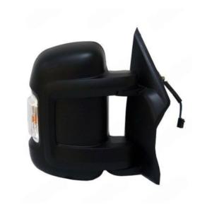 Rétroviseur droit pour CITROËN JUMPER II phase 2 2014-2023, électrique, noir, chauffant, avec feu (W16W), avec BLIS, bras court, convexe, 10 PIN, Neuf