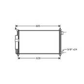 Condenseur de Climatisation pour NISSAN MICRA III (K12) ph.1 2003-2005, OEM: 92100AX80B, Neuf