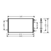 Condenseur de Climatisation pour FIAT PUNTO II ph.1 1999-2003, OEM: 46829340, Neuf