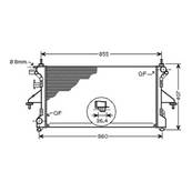 Radiateur de refroidissement moteur pour FIAT DUCATO III ph.1 2006-2014, OEM: 1349196080, Neuf