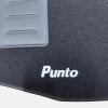 Kit 4 Tapis de sol Auto pour FIAT GRANDE PUNTO 2005-2012 avec sigle PUNTO, moquette noire, sans CLIPS, Neuf