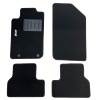Kit 4 Tapis de sol Auto pour PEUGEOT 206CC de 2000 à 2007, avec sigle 206, avec CLIPS, Neuf
