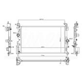 Radiateur de refroidissement moteur pour OPEL ADAM 2012-2019, OEM: 1300379, Neuf