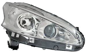 Phare Optique avant droit pour PEUGEOT 208 phase 1, 2012-2015, H7+H7, à Led, Neuf