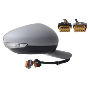 Rétroviseur droit pour PEUGEOT 508 I phase 2, 2014-2018, rabattable électriquement, BLIS, dégivrant, sonde, mémoire, feu clignotant, Neuf à peindre