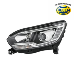 Phare avant gauche pour RENAULT SCENIC/X-MOD 2016-2023, H7/H7/PY21W, moteur electrique, produit d'origine HELLA, Mod. SCENIC, Neuf