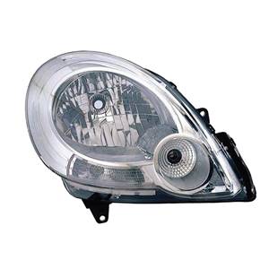 Phare Optique avant droit pour RENAULT KANGOO II phase 1, 2008-2013, H4, chromé, Neuf