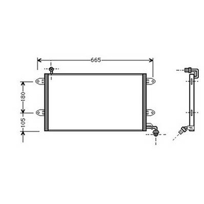 Condenseur de Climatisation pour VOLKSWAGEN GOLF III 1991-1997, OEM: 1H0820413, Neuf