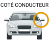 Rétroviseur gauche manuel pour CITROËN C3 III phase 1, 2016-2018, feu clignotant, noir, Neuf