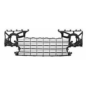 Grille de calandre centrale pour PEUGEOT 307 phase 2, 2005-2008, noire, pare chocs avant