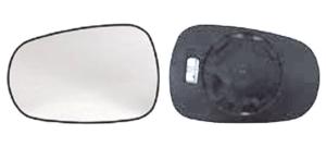 Miroir Glace de rétroviseur gauche pour RENAULT MEGANE I phase 2, 1999-2002, asphérique, dégivrant, Neuf