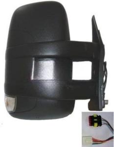Rétroviseur gauche électrique pour IVECO DAILY, 2009-2013, (bras court), Noir, dégivrant, Neuf