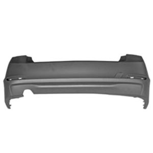 Pare chocs arrière pour BMW Serie 3 F30, 2012-2014, Simple sortie d''echappement à gauche, Mod. BASIS 316-138-320 berline, Neuf à peindre