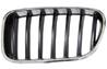 Grille de radiateur gauche pour BMW X3 F25 2010-2015, contour chromé, lames noires, Neuve