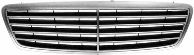 Grille radiateur centrale pour MERCEDES (W203) CLASSE C ph. 1 2000-2004, complet, Mod. Avantgarde, Neuve