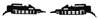 Supports pare chocs avant pour PEUGEOT 307 phase 1, 2001-2005, brides fixation droite & gauche