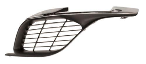 Grille de calandre gauche pour PEUGEOT 308 II phase 1, 2013-2017, noire & chromée, pare chocs avant