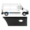 Moulure baguette latérale droite pour RENAULT MASTER III phase 1, 2010-2014, châssis moyen, trou feu, 49.5 cm Neuve