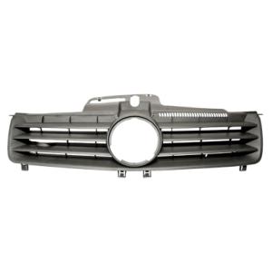 Grille de calandre centrale supérieure pour VOLKSWAGEN POLO IV phase 1, 2001-2005 noire, sans logo