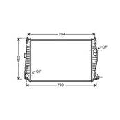 Radiateur de refroidissement moteur pour ALFA ROMEO 159 depuis 2005, OEM: 50510146, Neuf
