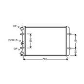 Radiateur de refroidissement moteur pour AUDI A3 I ph.1 1996-2000, OEM: 1J0121253H, Neuf