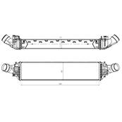 Intercooler pour AUDI A6 IV ph.2 2014-2016, OEM: 4G0145805L, Neuf