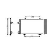 Condenseur de Climatisation pour PEUGEOT 508 I ph.1 2011-2014, OEM: 6455JA, Neuf