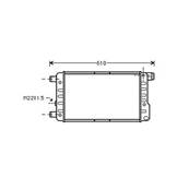 Radiateur de refroidissement moteur pour FIAT CINQUECENTO 1992-1998, OEM: 46472288, Neuf