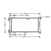 Radiateur de refroidissement moteur pour FIAT PANDA I 1986-2003, OEM: 46777410, Neuf