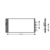 Condenseur de Climatisation pour FIAT PUNTO II ph.2 2003-2009, OEM: 51712975, Neuf