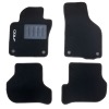 Kit 4 Tapis de sol Auto pour VOLKSWAGEN GOLF VI (5K) 2008-2012, avec sigle GOLF moquette noire Neuf