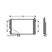 Condenseur de Climatisation pour MERCEDES CLASSE C ph.1 2000-2004 (W203), OEM: A2035001754, Neuf