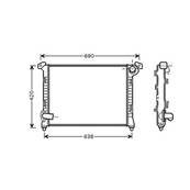Radiateur de refroidissement moteur pour MINI ONE/COOPER R50/R53 2004-2006, OEM: 17117570821, Neuf