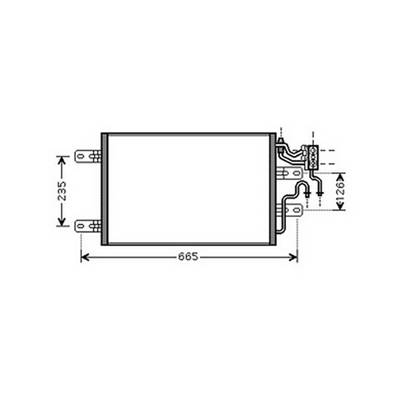 Condenseur de Climatisation pour OPEL MERIVA A ph.2 2006-2010, OEM: 1850094, Neuf
