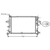 Radiateur de refroidissement moteur pour OPEL ZAFIRA B ph.1 2005-2008, OEM: 1300267, Neuf