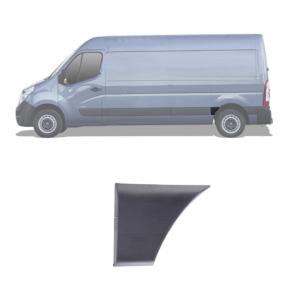 Moulure bouchon latérale sur aile arrière gauche pour NISSAN NV400 depuis 2011, Noire, Neuve