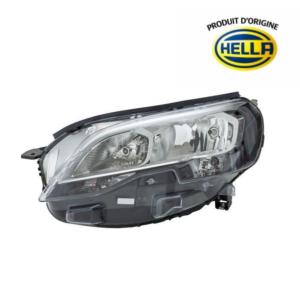 Phare Optique avant gauche pour PEUGEOT EXPERT III TRAVELLER 2016-2023, H1+H7+W5W+W5W+PY21W, avec moteur, Mod. HELLA, Neuf