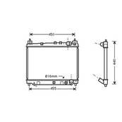 Radiateur de refroidissement moteur pour TOYOTA YARIS VERSO depuis 2000, OEM: 1640021060, Neuf