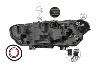 Phare droit pour BMW X1 F48 2019-2022, électrique, avec moteur, sans unité de contrôle, full LED, Mod. VALEO, Neuf