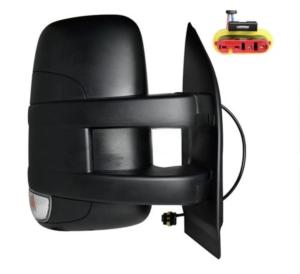 Rétroviseur droit manuel pour IVECO DAILY, 2019-2023, bras court, Noir, 4+2 pin, avec feu, Neuf
