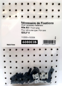 Kit de fixation assemblage Aile avant pour VOLKSWAGEN GOLF V  2003 à 2008 (Tous modèles), Neuf