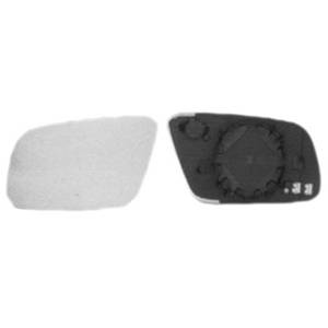 Miroir Glace rétroviseur gauche pour AUDI A3 I phase 2, 2000-2003, bleu, asphérique, à clipser, Neuf