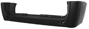 Pare chocs arrière pour PEUGEOT EXPERT II 2007-2016, (châssis long), noir, Neuf