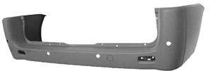 Pare chocs arrière pour FIAT SCUDO II 2007-2016, (châssis long), trous radar, Neuf à peindre