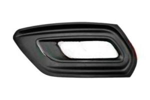 Grille pare-chocs avant gauche pour FORD TRANSIT CUSTOM phase 2 2018-2020, noire gaufree, avec siege antibrouillard, Neuve