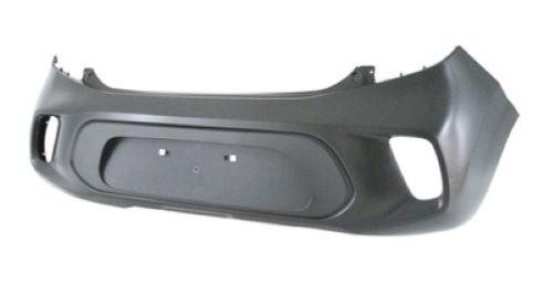Pare chocs arrière pour KIA PICANTO depuis 2017, noir lisse, Neuf à peindre